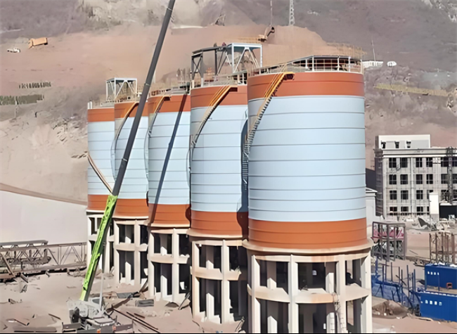 青湖路街道高架钢板仓